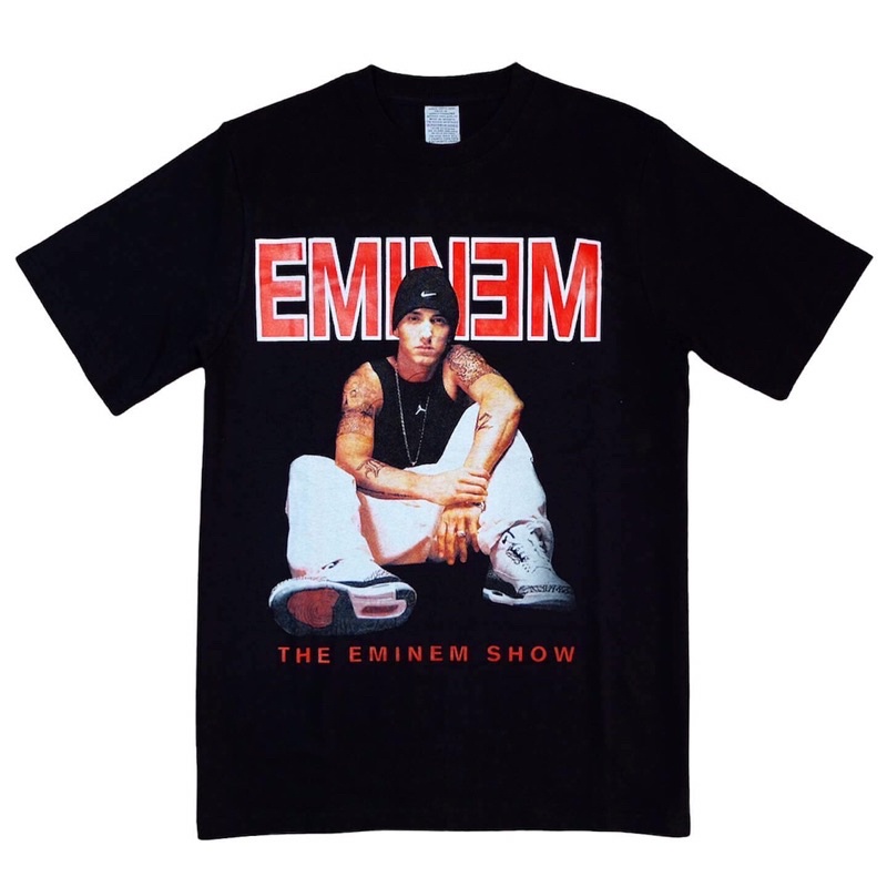 T-SHIRT VINTAGE BAND EMINEM BLACK