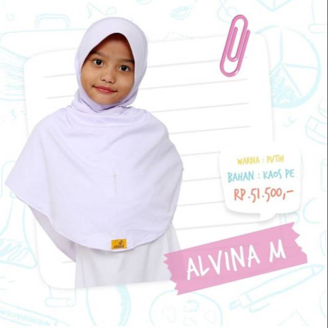 Jilbab Sekolah SD Putih Pramuka