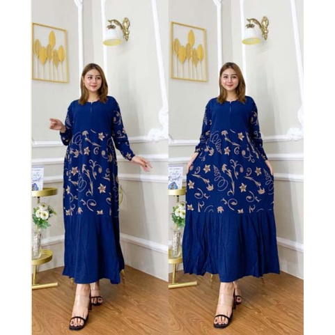 Gamis Susun Kombinasi Batik/Gamis Susun Model terbaru/Gamis Susun Murah/Baju Gamis 2022 mewah/baju g