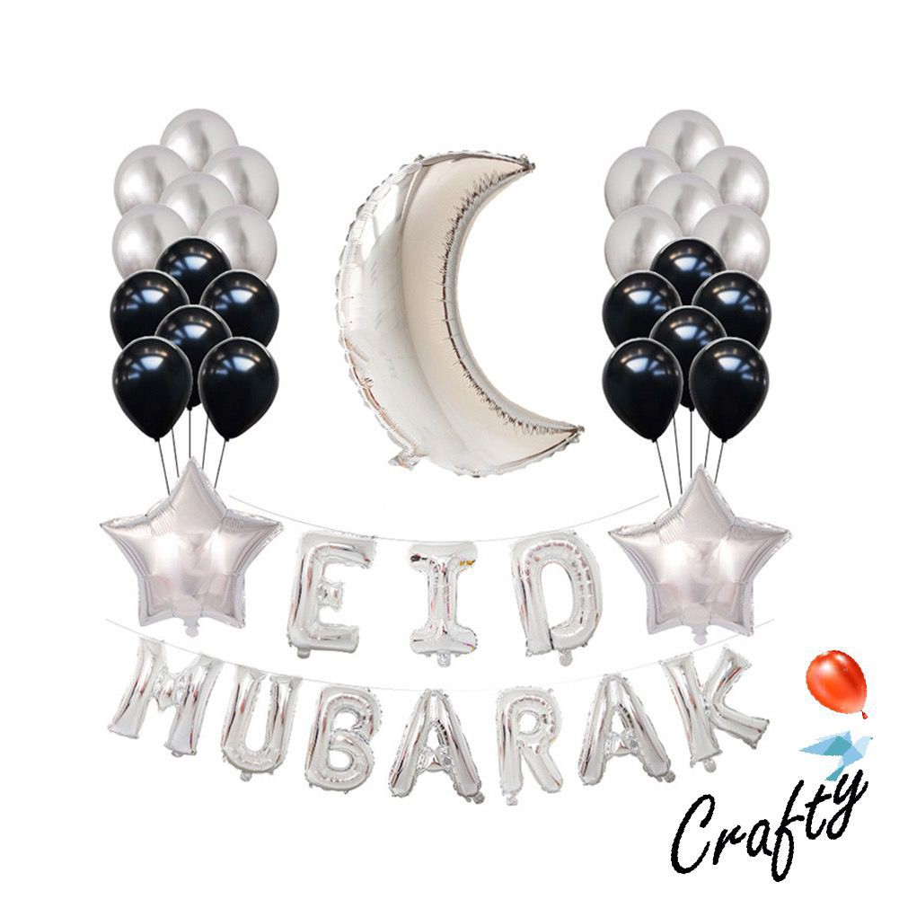 [PAKET] RAMADHAN Set EID MUBARAK MOON Balon Dekorasi Lebaran