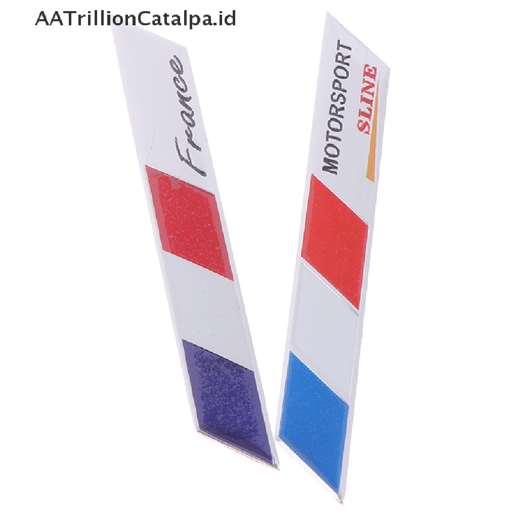 Aatrillioncatalpa 1Pc Stiker emblem logo Bendera Perancis Bahan alloy Untuk Dekorasi Mobilmotor