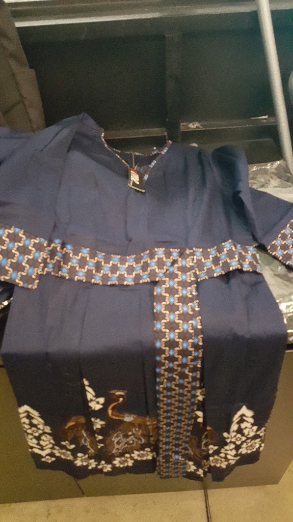 Dress/kemeja Batik Anak Jm Navy / Seragam Batik