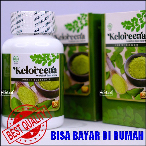 

Obat Penurun Kolesterol/Kadar Kolesterol Jahat Tinggi/Ekstrak Herbal Daun Kelor-KELOREENA ASLI