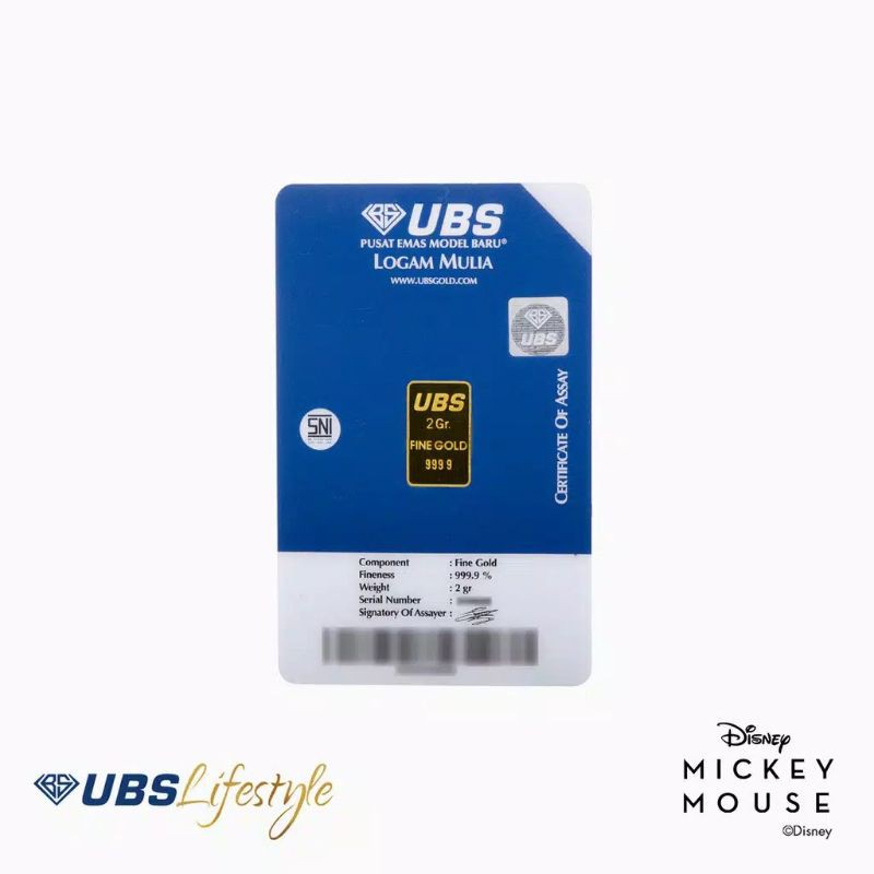 LOGAM MULIA DISNEY UBS