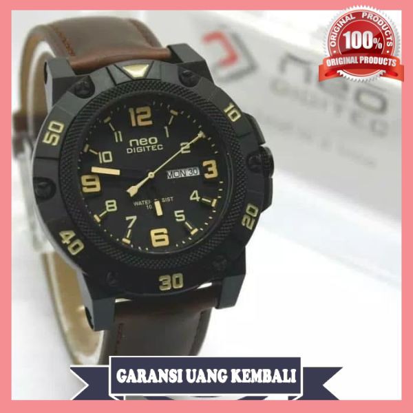 Jam Tangan Pria Digitec Neo Original - Coklat Tua Keren
