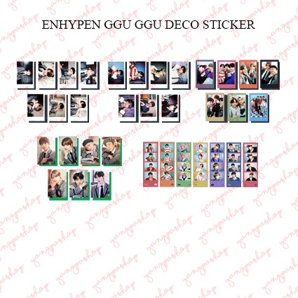[READY / SET] ENHYPEN GGU GGU DECO ENHY PHOTOCARD UNOFFICIAL FANMADE YANGPASHOP JAY SUNGHOON JAKE