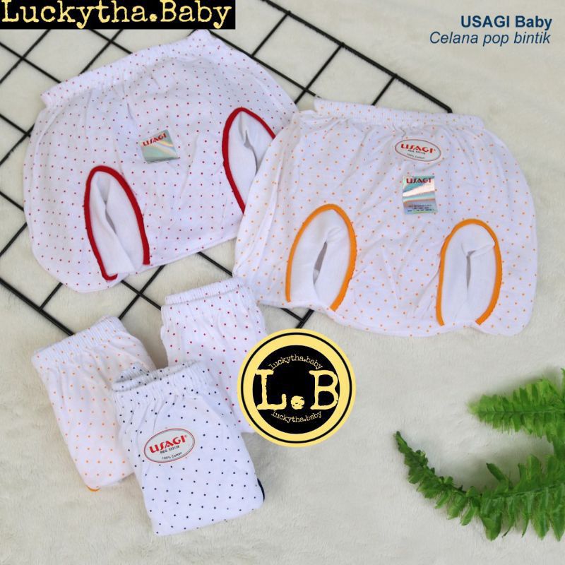 6 pc_ celana pop bayi USAGI GOLD,Usagi bintik,Usagi salur,Usagi kotak/ celana bayi new born