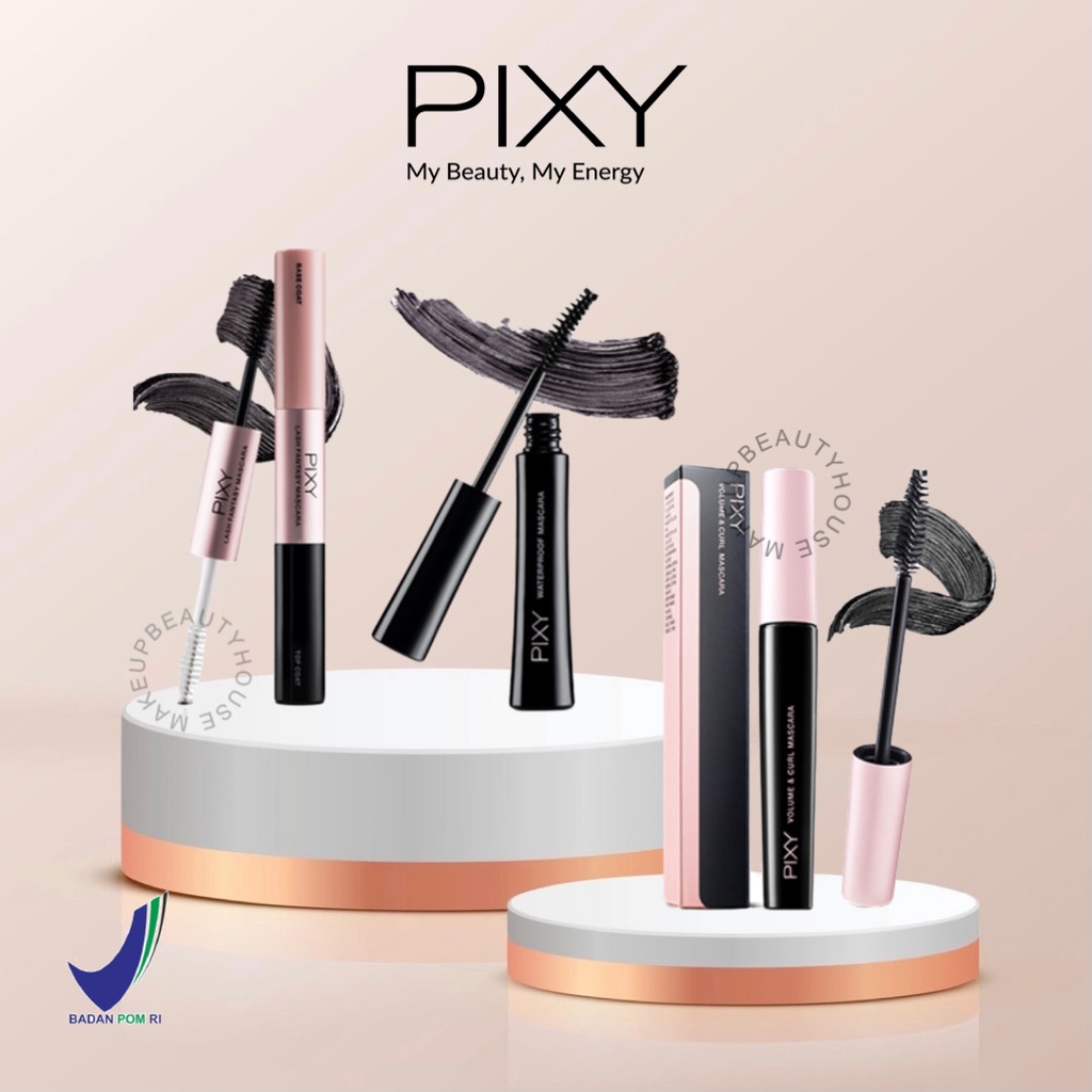 PIXY Waterproof Mascara 7ml / Lash Fantasy Mascara 12ml / Volume & Curl Mascara 9ml