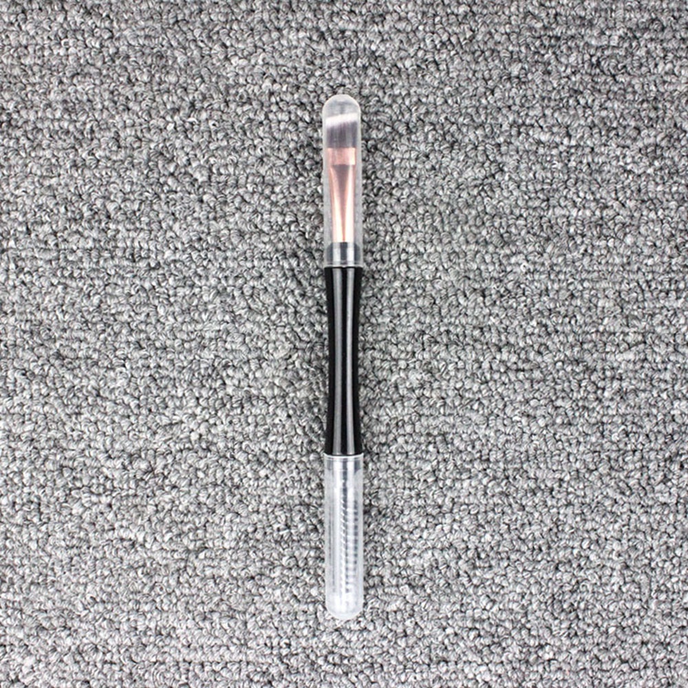 1pc Brush Kepala Ganda Untuk Alis / Bulu Mata