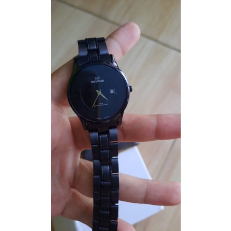 Jam Tangan WANITA Mirage Branded Watch Hitam Black 8670L Garansi Resmi Mirage