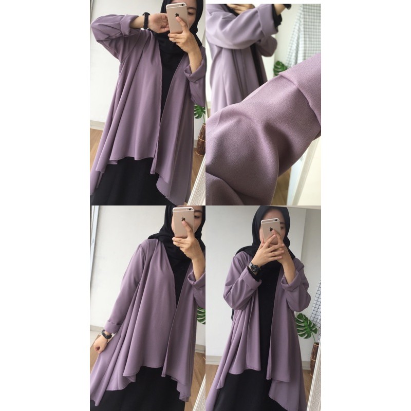CARDIGAN OUTER IVANA-Dusty purple