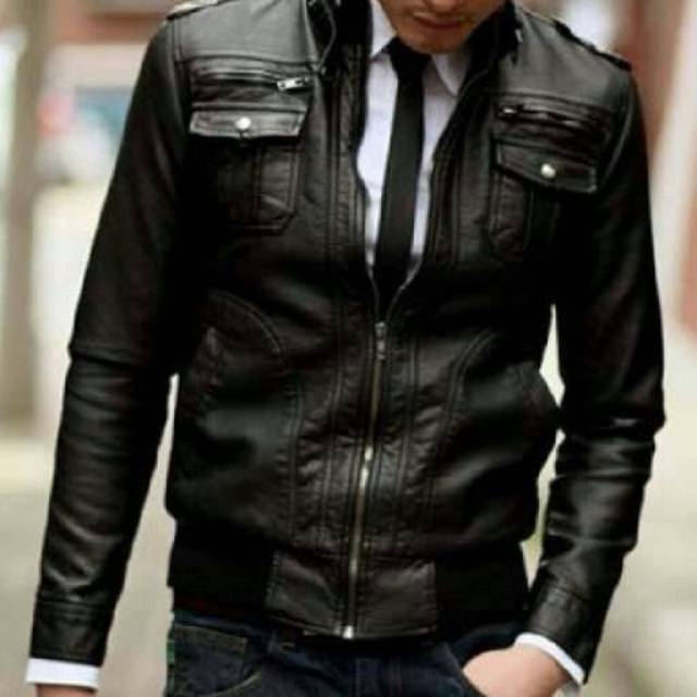 Jaket Kulit Pria, Hitam Keren dan Trendy