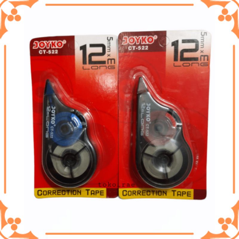 

Correction Tape Roller Tipe X Kertas Joyko CT-522