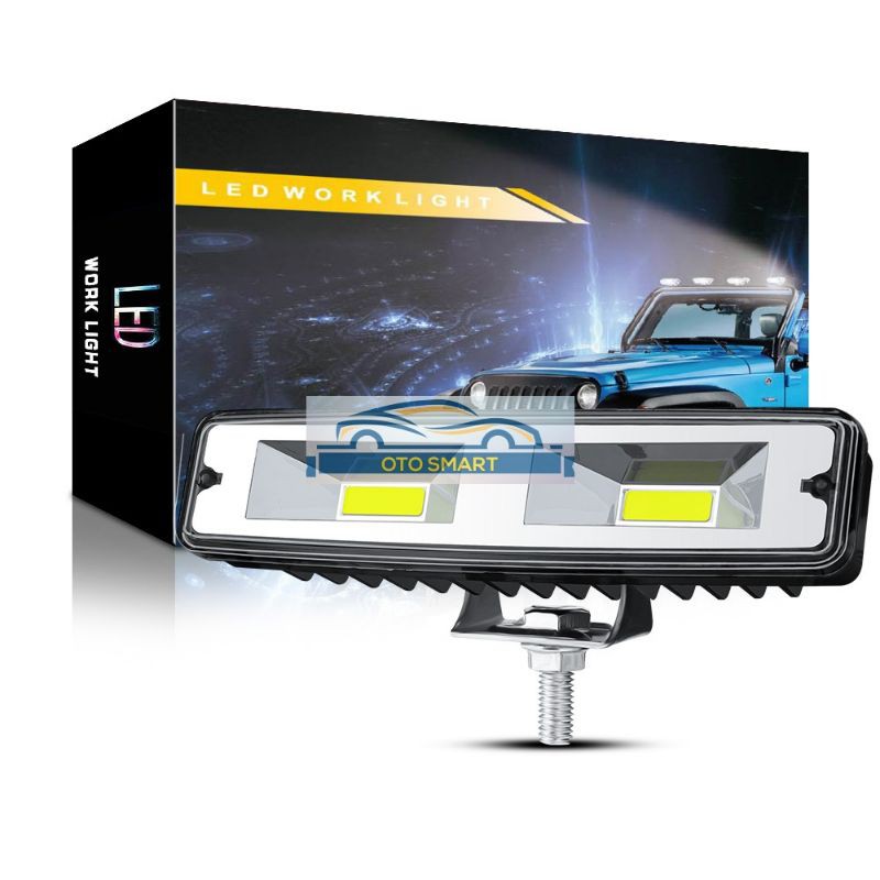 Lampu Tembak Cwl Cree 16 mata LED 3030/36 Watt &amp;COB 48Watt 6000K12V Lampu Foglamp Mobil Motor Tembus