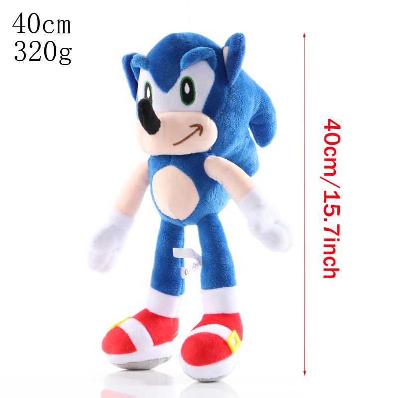 40cm Boneka Sonic The Hedgehog Shadow Amy Rose Knuckle Tail Plush Toy Soft Stuffed Doll Mainan