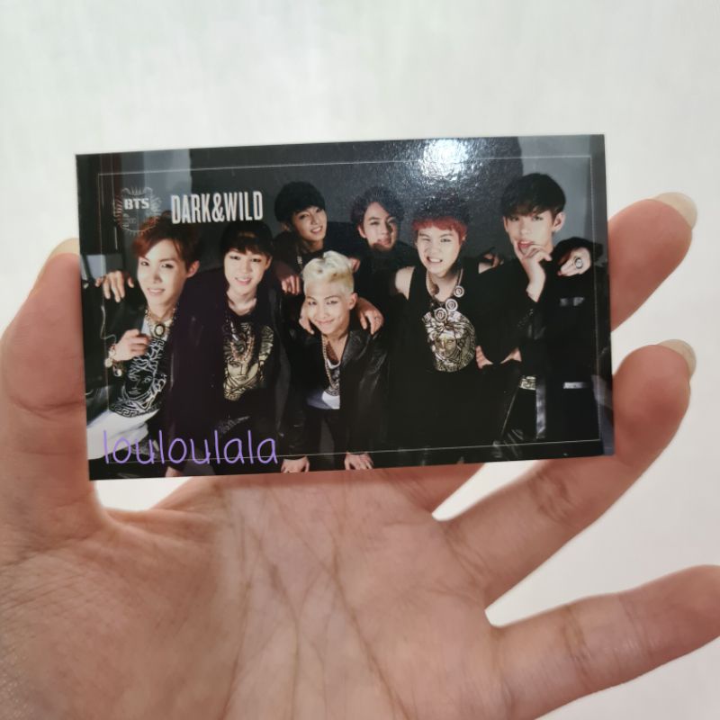 PC Photocard BTS Grup DNW Dark N Wild