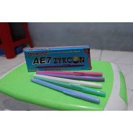 

Pulpen pena pul pen standart standar ae7 zycron ball BLACK HITAM Tokonasibbaik