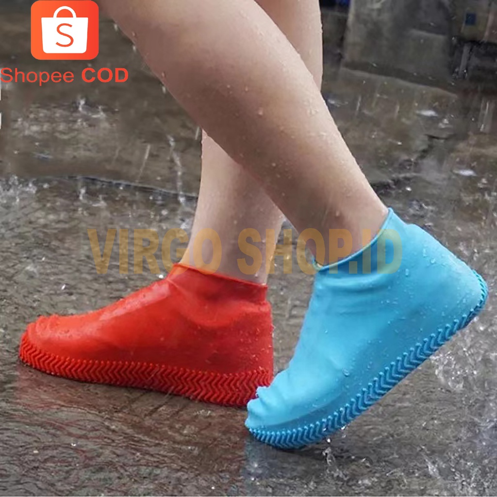 Cover Shoes Pelapis Sepatu Karet Anti Air Hujan Waterproof - Jas Sepatu Anti Air