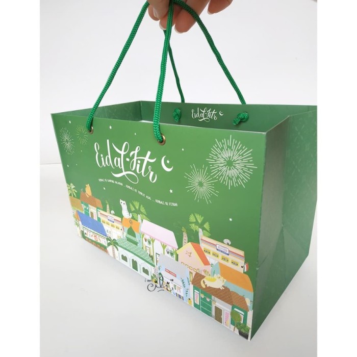 

(TERLARIS) Paperbag Lebaran Tas Kertas Goodie Bag Lebaran Hampers Pulang Kampung
