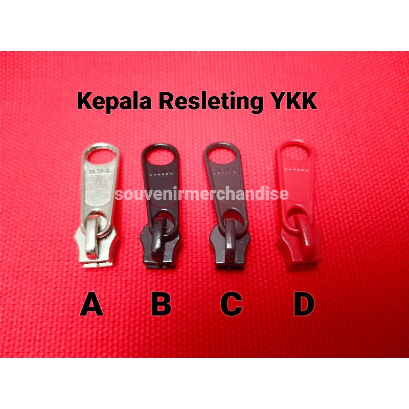 Kepala Resleting YKK no 5 warna(isi 10)