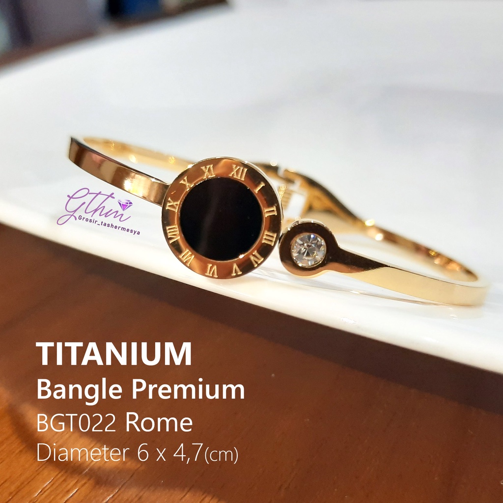 Gelang Titanium Branded BVL Watch Rome Mewah Anti Karat Perhiasan Import Fashion Premium BGT022