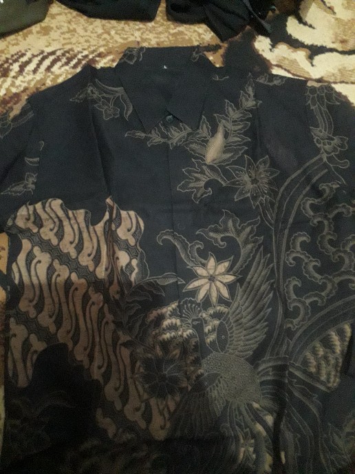 Kemeja Batik Pria Bahan Katun Premium Reguler Fit Prabu E009