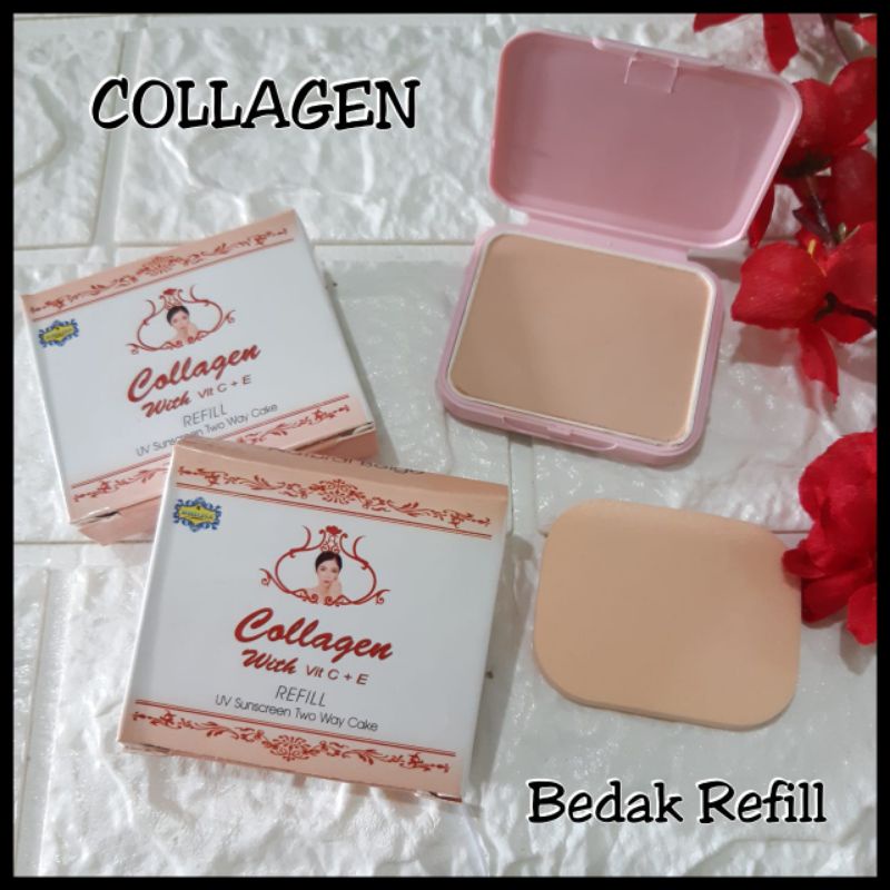 Bedak refill TWC Dhilisa COLLAGEN BPOM GIRLSNEED77