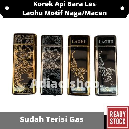 Korek Api Bara Las Laohu Motif Naga / Macan