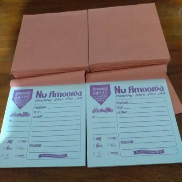 

Label pengiriman online shop nu amoorea