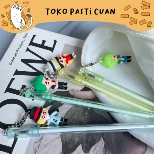 

pulpen pena tinta hitam gantungan one peace (4/8/12 pcs) keperluan anak sekolah bisa COD pen lucu imut keren bolpen fancy unik elegan ATK alat tulis kantor termurah import