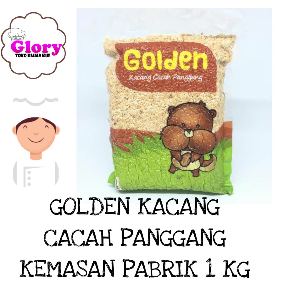 

kacang cacah panggang 1kg golden/ kacang sangrai/ taburan topping