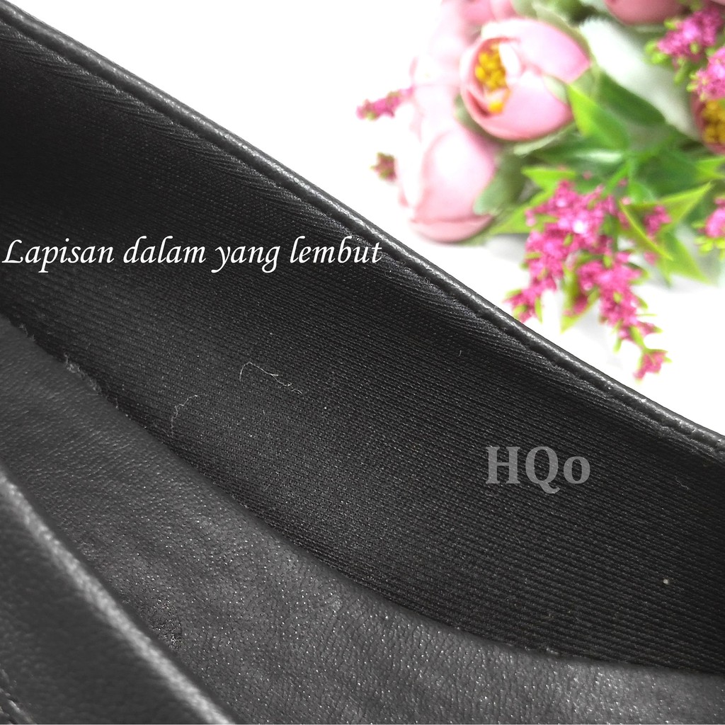 HQo Sepatu Pantofel Wanita / Sepatu Wanita Formal / Pantofel Hitam / VLTN 05