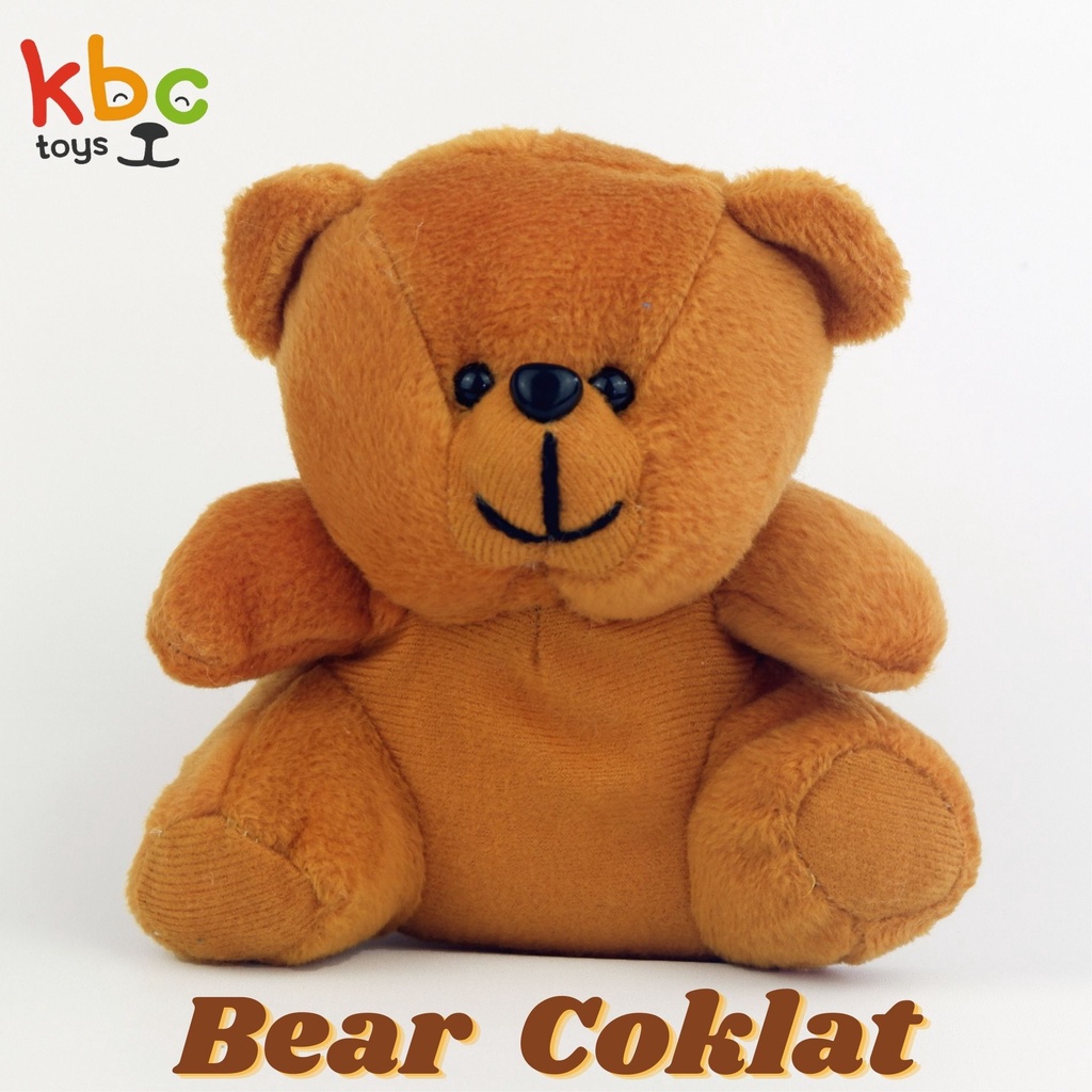 Boneka Capit Teddy Bear Coklat Murah Ukuran 15 CM murah untuk buket wisuda / boneka mini / boneka bu