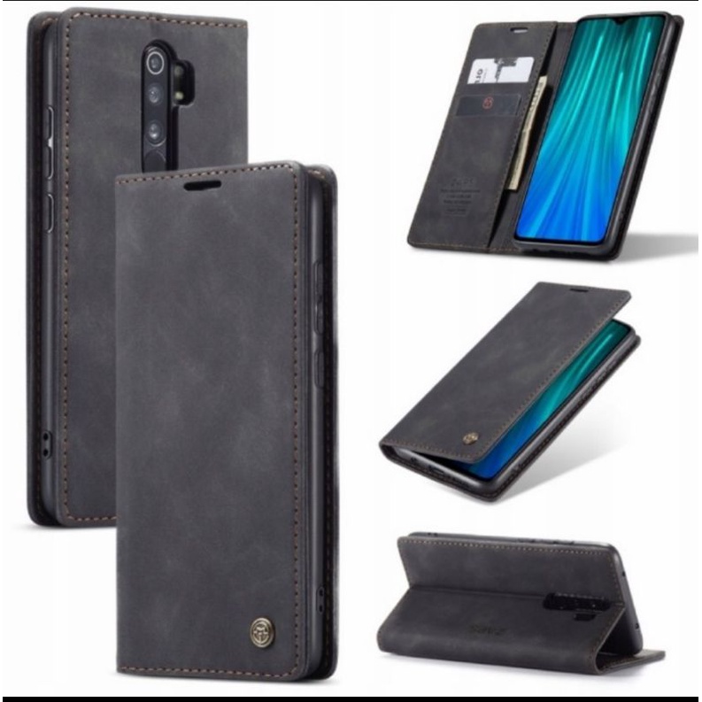 Case Xiaomi Redmi Note 9 Pro /  Redmi Note 9 / Redmi 9 Flipcase Dompet Kulit Leather Original Premiu