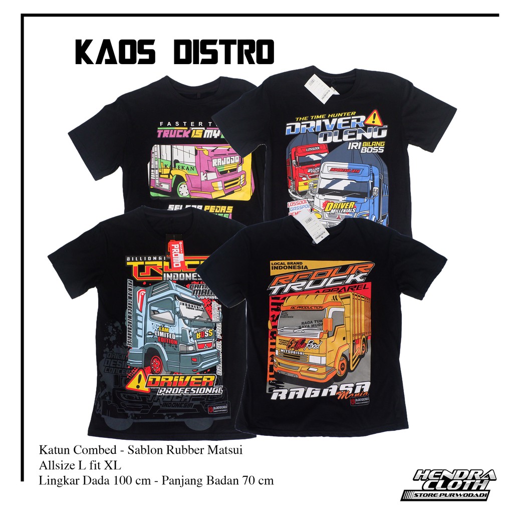 KAOS TRUCK DEWASA BARU | KAOS TRUCK OLEH TERBARU | KAOS TRUCK REBECCA