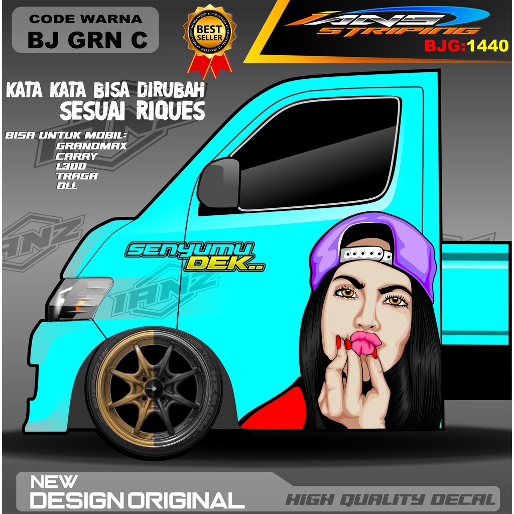DECAL STIKER PINTU GRANMAX / DECAL PINTU L300 / STIKER MOBIL PICK UP