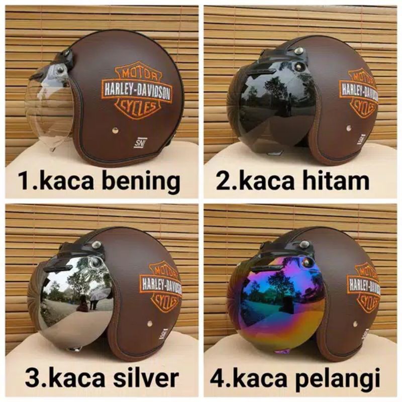 HELM BOGO DEWASA HARLEY  BISA UNTUK LAKI LAKI ATAU PEREMPUAN