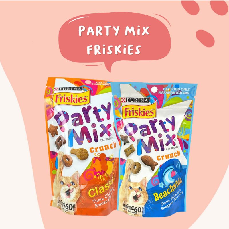 Party Mix Frieskies Cat Treats Cemilan Makanan Kucing