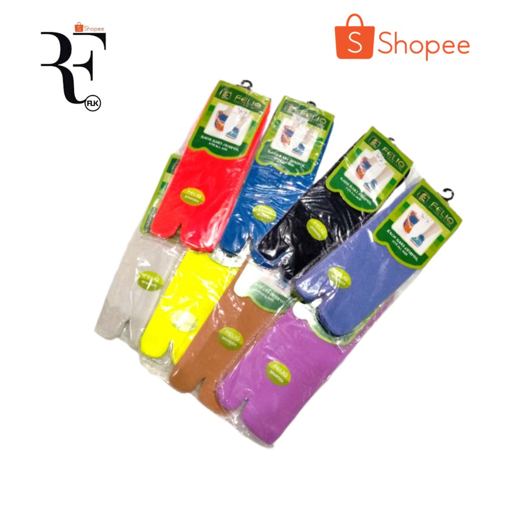 Kaos kaki jempol semata kaki polos warna