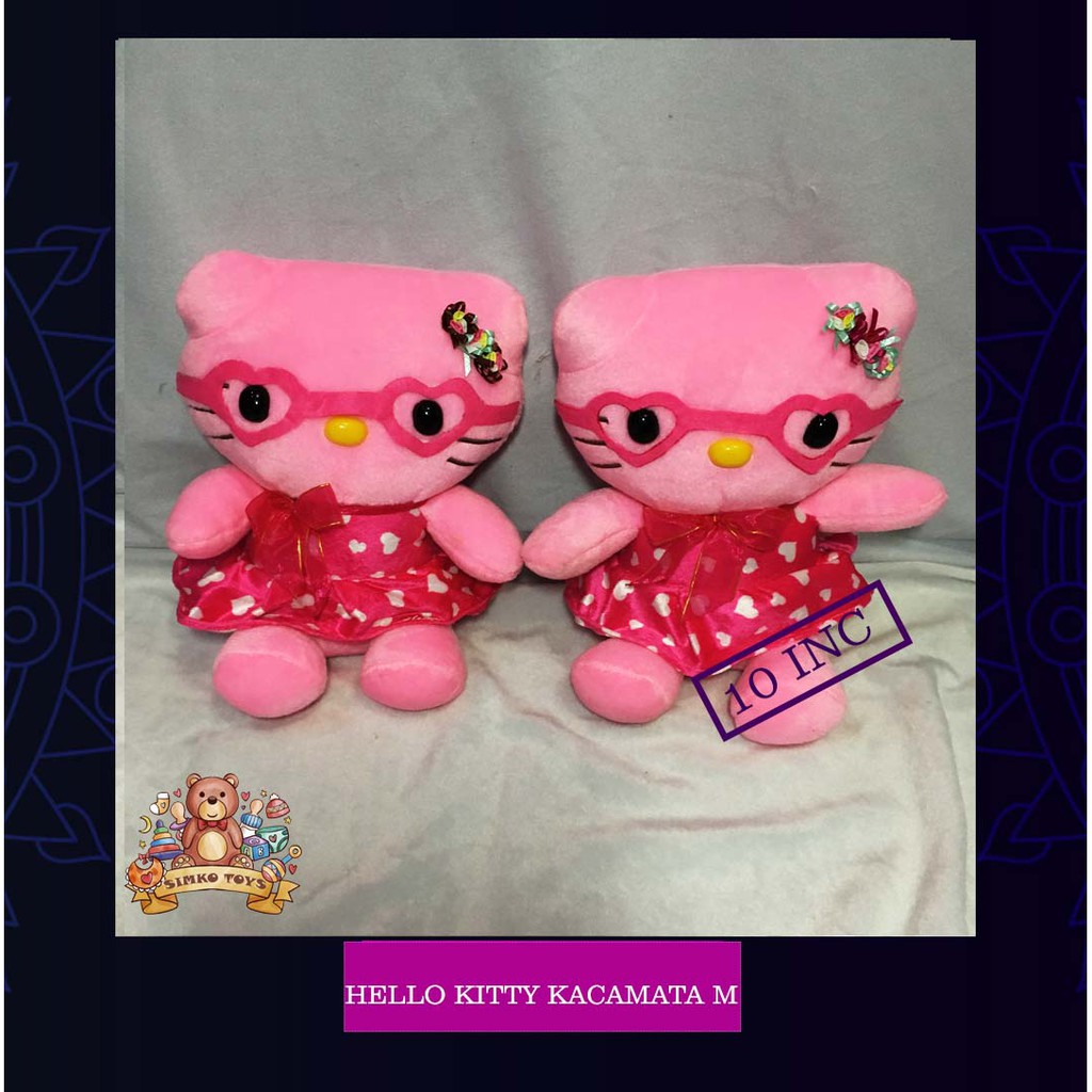 Boneka Hello Kitty Kacamata M Shopee Indonesia