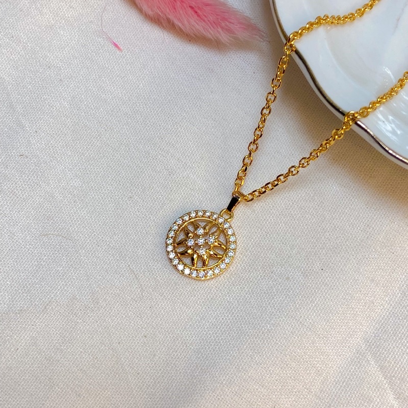 kalung dan liontin xuping yaxiya full permata super mewah
