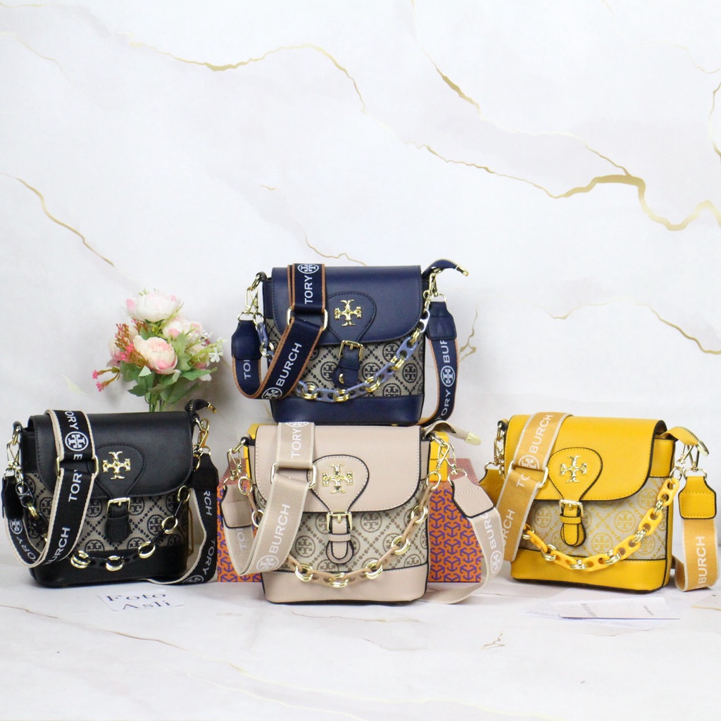 T*ry Burch Monogram Jaquard 2113(FreeDust Bag+ Bubble Wrap)