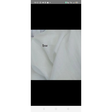 Kain katun sutra polos BW