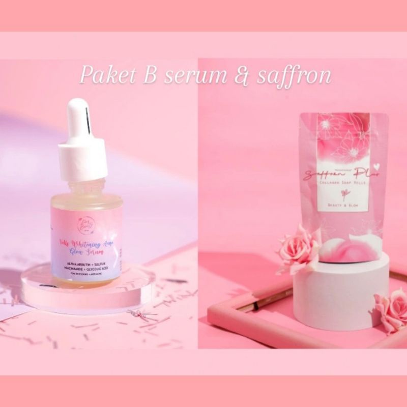 serum dews beauty dan saffron soap