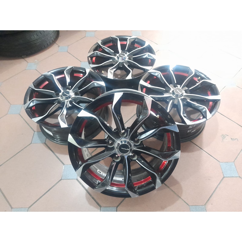 Velg Racing Mobil Bekas Labang Ring 16 Pcd 5x114,3