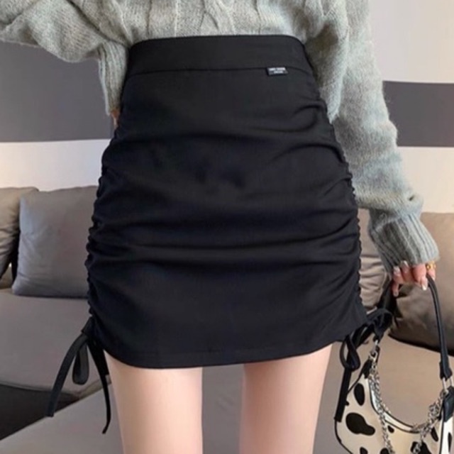 (S-XXL) POPPY SKIRT KOREAN STYLE ROK WANITA SERUT