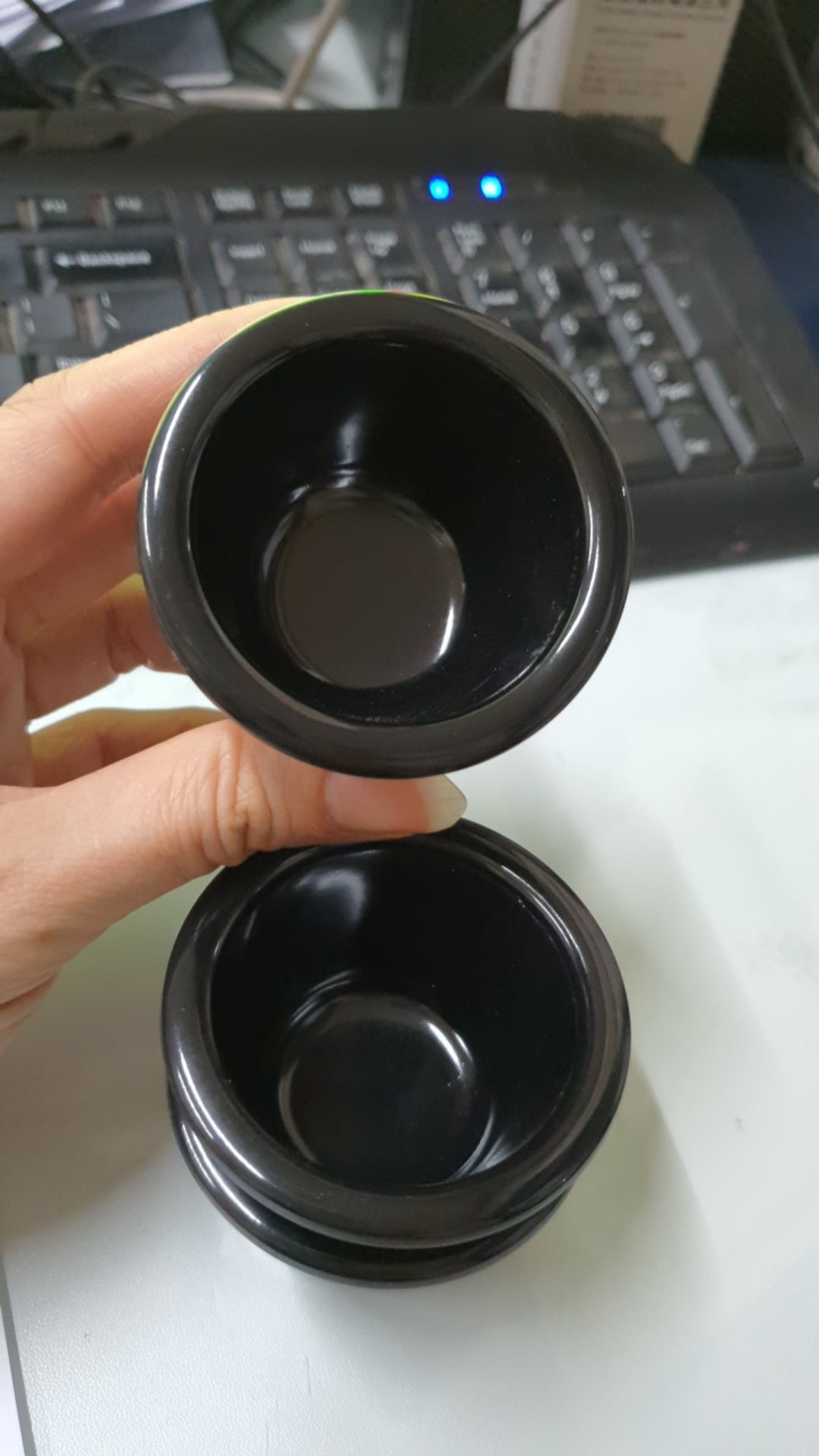 Tempat Saus Gochujang Ramekin Hitam 50ml