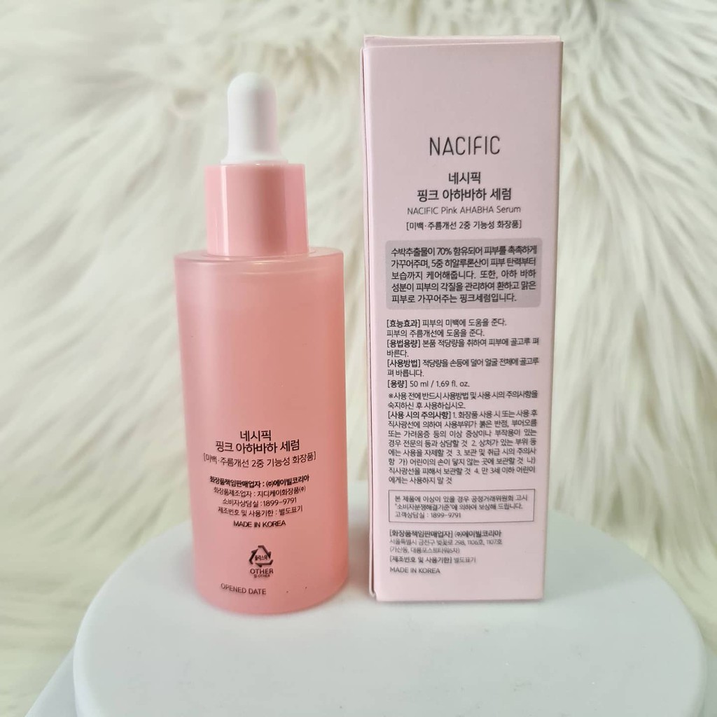 Nacific Pink AHA BHA Serum Original Share in jar 5ml, 10ml serum nacific