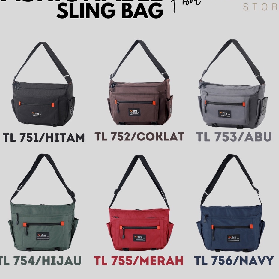 Tas Selempang Sling Bag Besar Tas Messenger Sekolah Selempang Pria