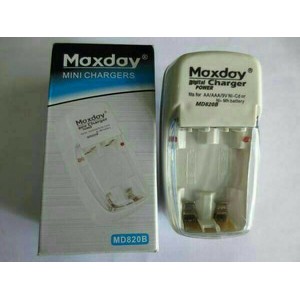 Mini Charger MAXDAY Cas Baterai AA,AAA 2 Slot Baterai.